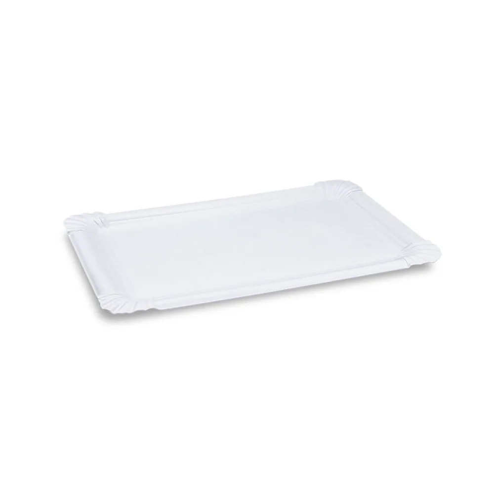 BIONATURE Pappteller aus Frischfaser 21 x 30 cm fettdicht weiß, 125 Stk. – Bild 2