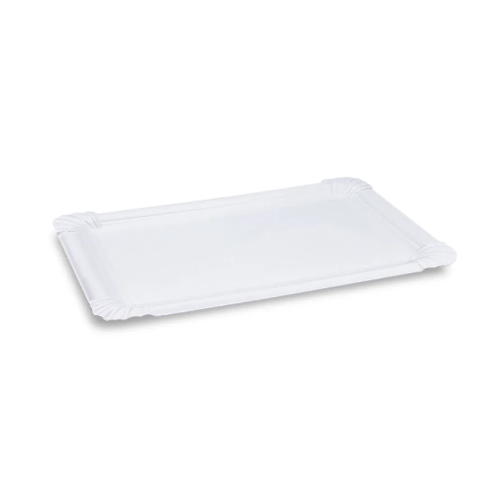 BIONATURE Pappteller aus Frischfaser 19 x 33 cm fettdicht weiß, 125 Stk. – Bild 2