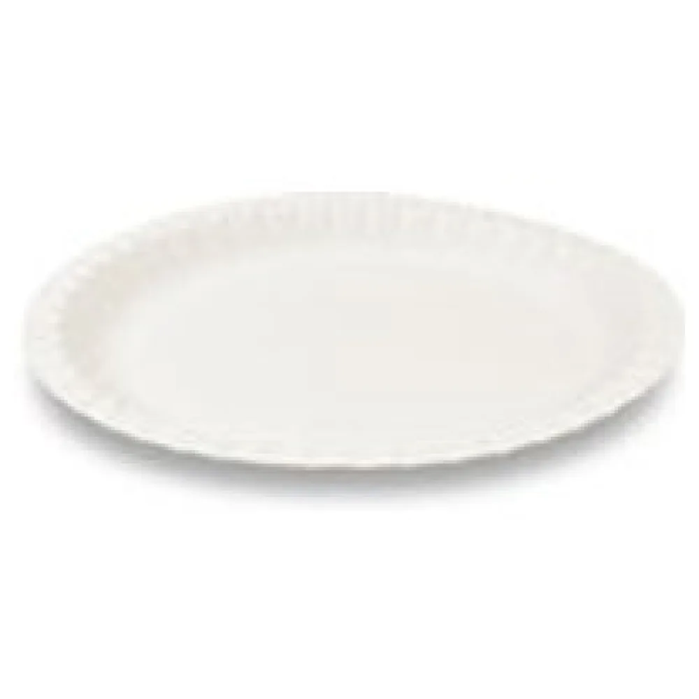BIONATURE Pappteller aus Frischfaser rund O18cm fettdicht weiß, 100 Stk. – Bild 3