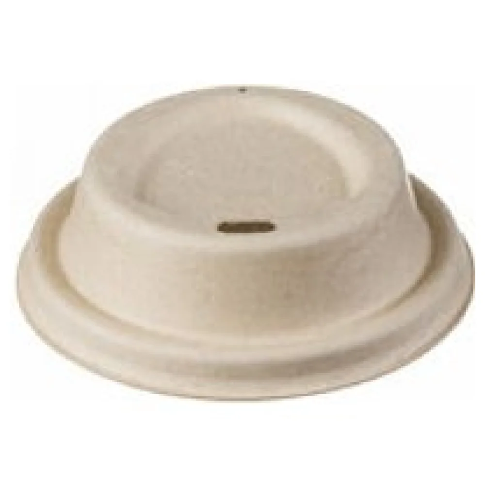 Domdeckel aus Zuckerrohr für Coffee-TO-GO Pappbecher O 80mm, 50 Stk. – Bild 3