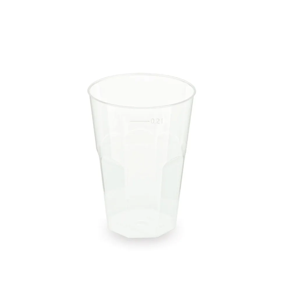 Mehrwegbecher Pfandbecher Cocktail transparent stabil+ PP 0,2L O 70mm, 12 Stk. – Bild 2