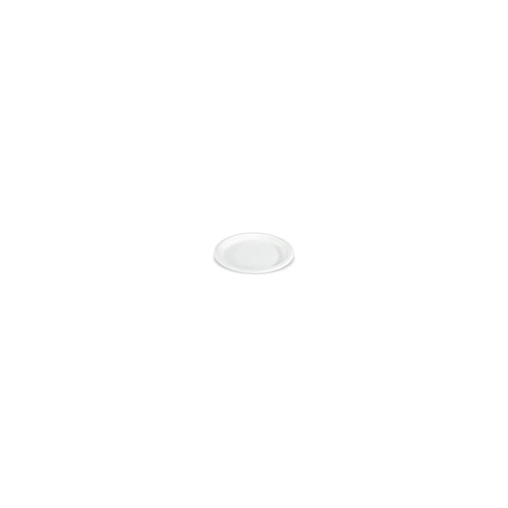 Bio Teller aus Zuckerrohr rund O 23cm weiß kompostierbar, 50 Stk.