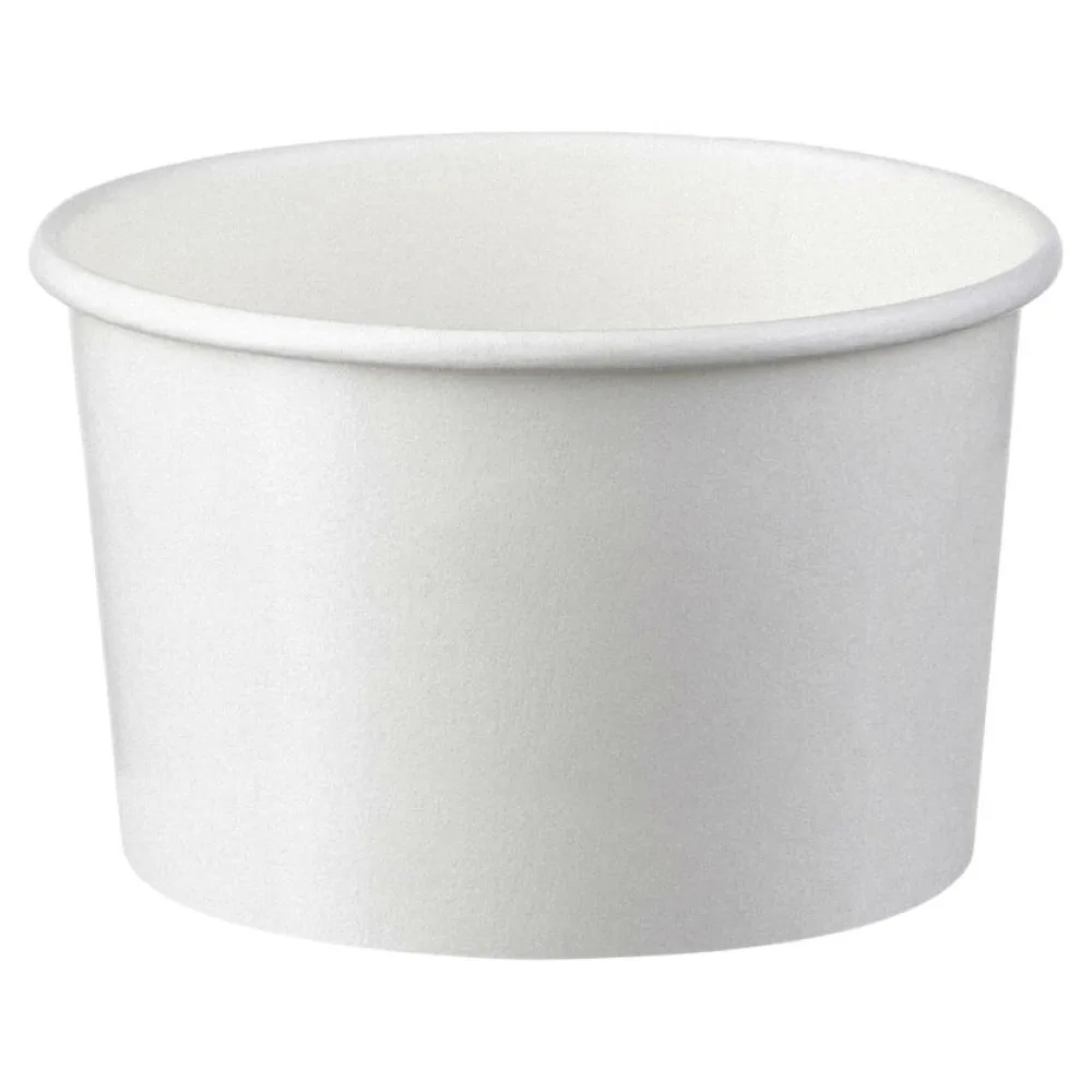 Eisbecher aus Pappe Papierbecher weiß 120 ml 4oz, 50 Stk. – Bild 2