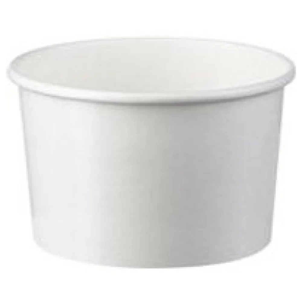Eisbecher aus Pappe Papierbecher weiß 120 ml 4oz, 50 Stk. – Bild 3