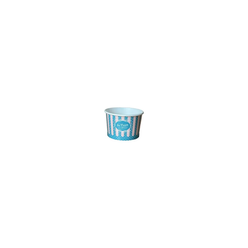 Eisbecher aus Pappe Papierbecher Patisserie ICE CREAM Motiv 235 ml 8oz, 50 Stk.