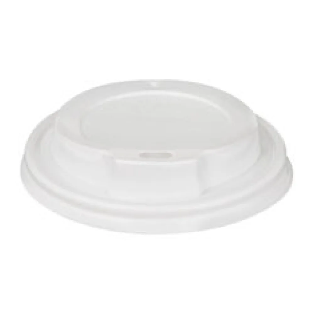 Domdeckel weiß für Pappbecher COFFEE TO GO mit 90mm O, 100 Stk.