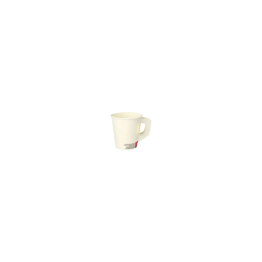 Henkelbecher Kaffeebecher weiß, Pappe beschichtet, 180 ml, 80 Stk.