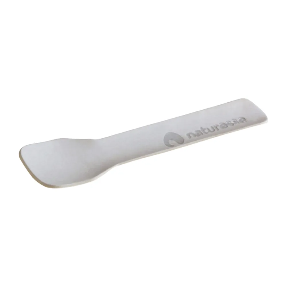 Eislöffel Eisspatel Papier Karton FSCR 'naturesse' 9,5 cm weiss, 150 Stk. – Bild 2