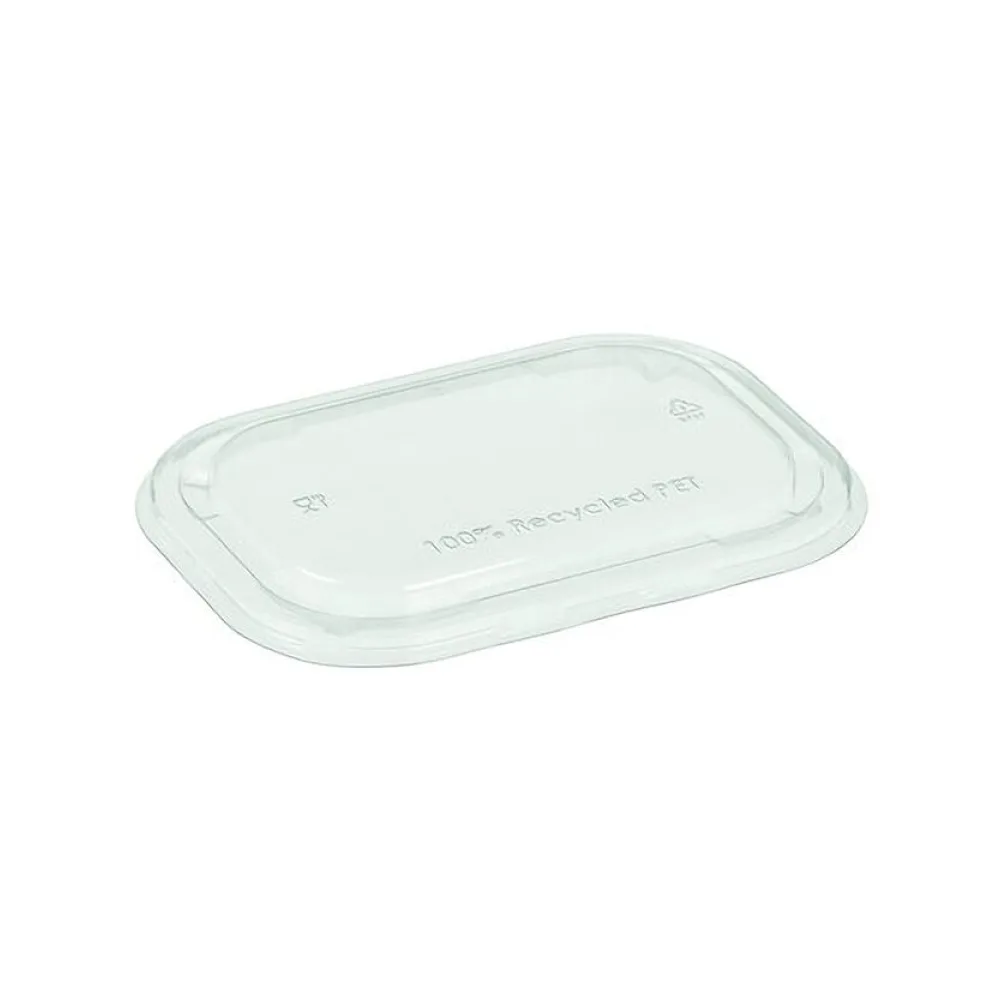 Deckel transparent aus rPet für Pappschalen rechteckig 173x120mm, 50 Stk. – Bild 2