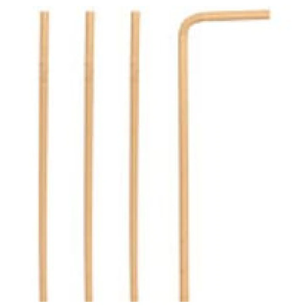 Trinkhalme aus Papier flexibel braun natur O6mm 24cm, 100 Stk. – Bild 3