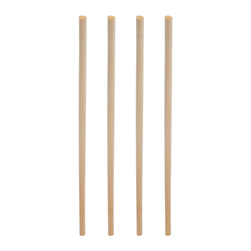 Trinkhalme aus Stroh natur O3-5mm 21cm, 500 Stk. – Bild 2