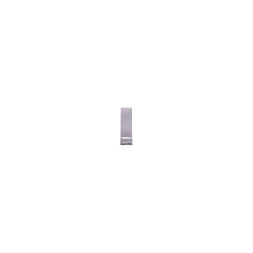 Blockbodenbeutel Silber 70 + 40mm x 205mm 4-lagig, 1000 Stk.