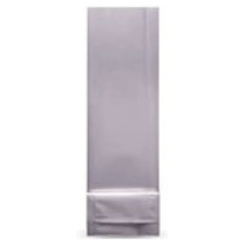 Blockbodenbeutel Silber 80 + 50mm x 252mm 4-lagig, 500 Stk. – Bild 3