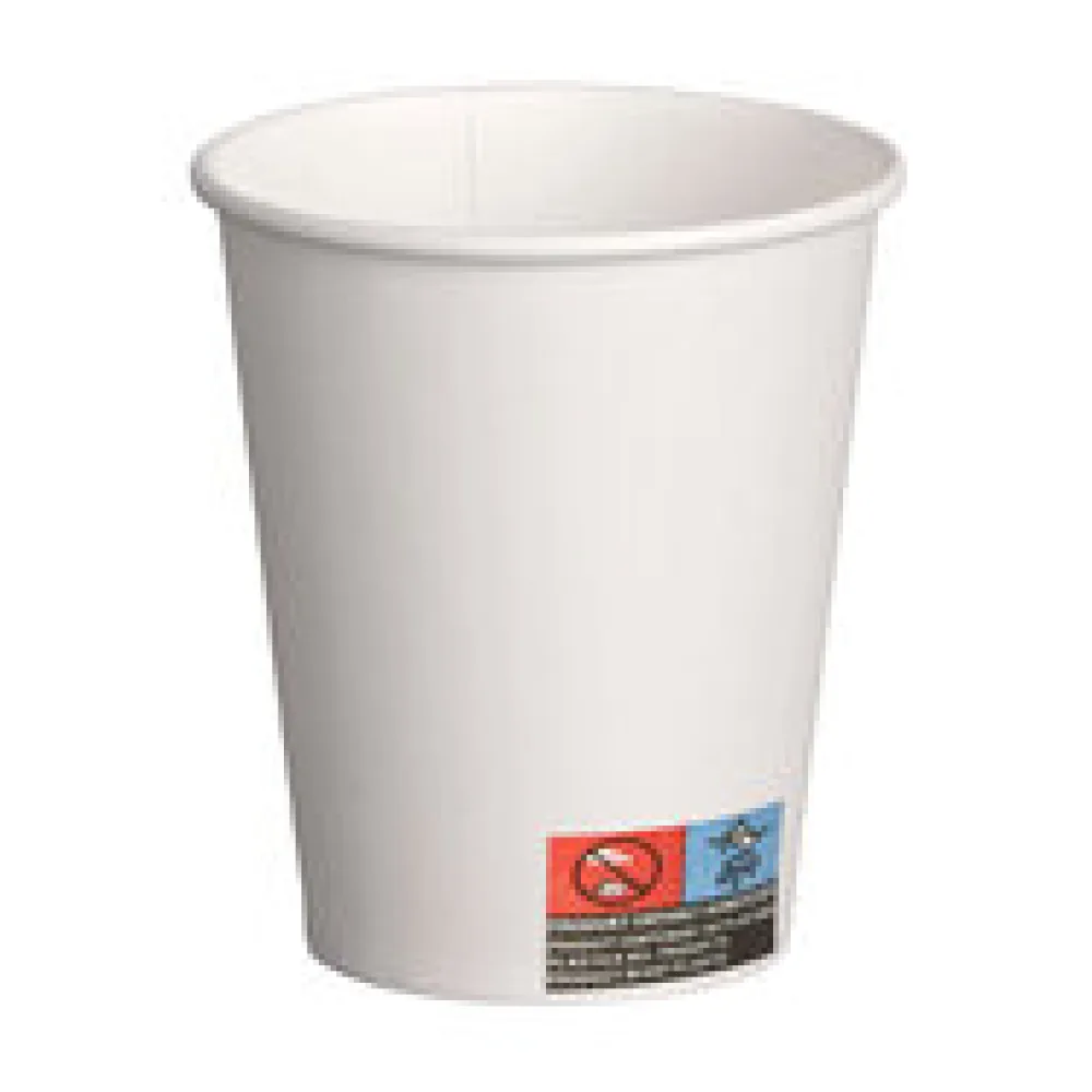 Kaffeebecher CoffeeToGo Pappbecher Trinkbecher weiß 200ml, 50 Stk.