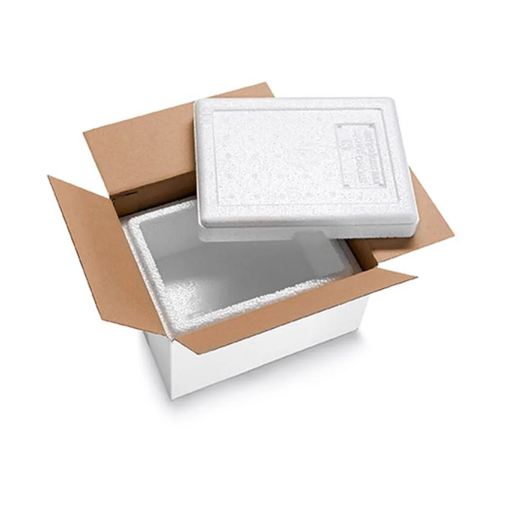 Isolierboxen mit Deckel aus EPS 210 x 165 x 115 mm 1,5 Liter, inkl. Umkarton – Bild 2