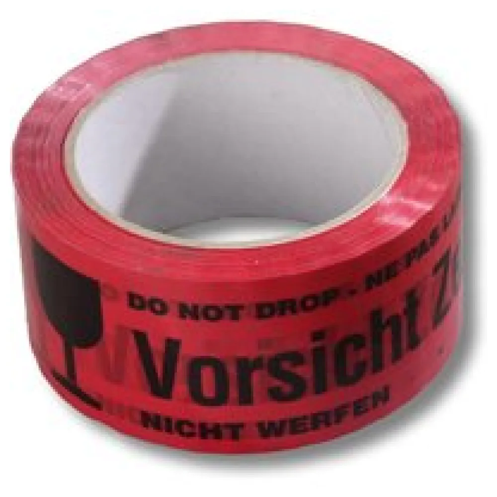 Warnklebeband "Vorsicht Zerbrechlich" PP Acrylatkleber geräuscharm 50mm x 66m – Bild 3