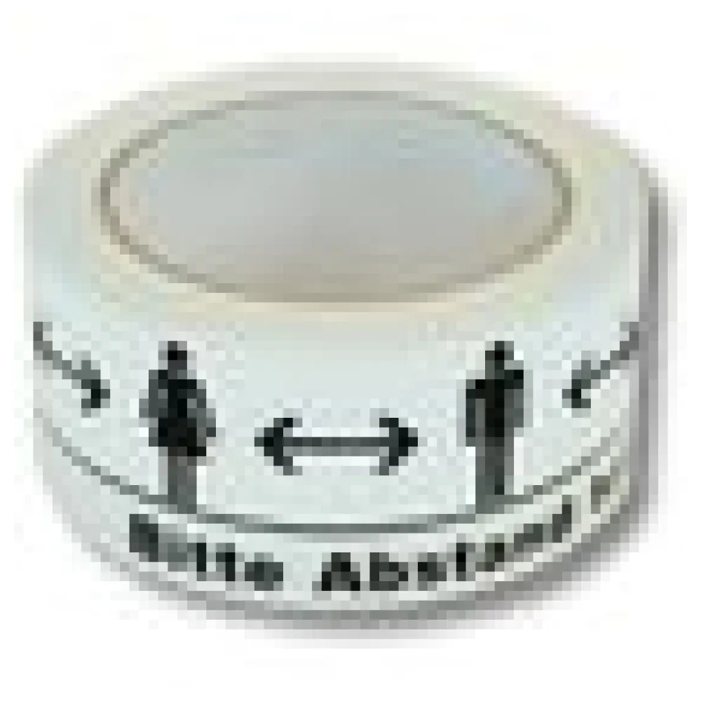 Warnklebeband "Bitte Abstand halten" PVC Naturkautschuk geräuscharm 50mm x 66m – Bild 4