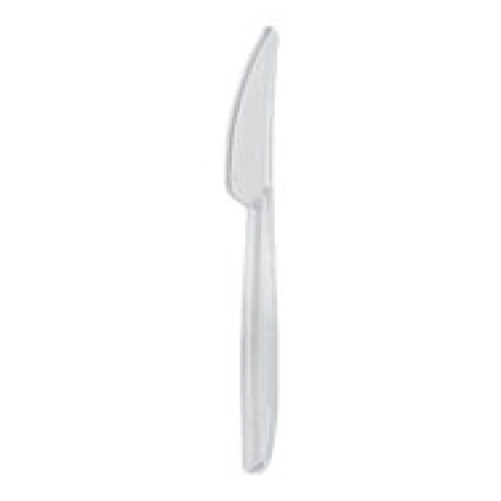 Messer Mehrweg spülmaschinengeeignet PS 18cm transparent, 50 Stk.