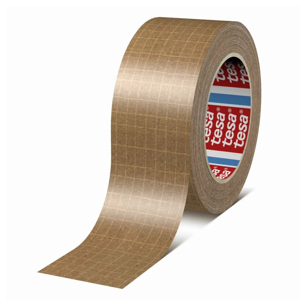 Papierklebeband 60013 glasfaserverstärkt hohe Klebekraft 50mm x 25m, braun – Bild 2
