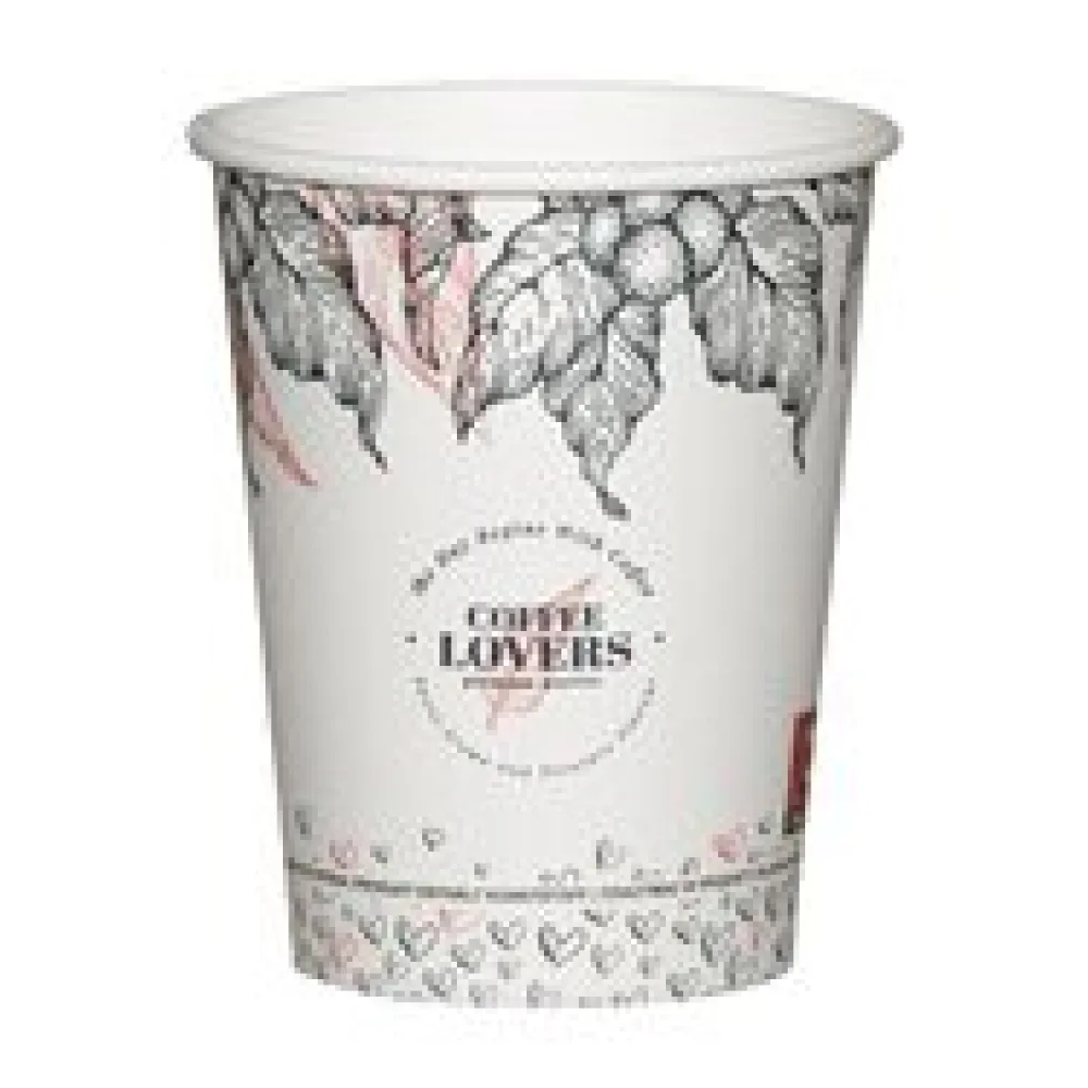 Kaffeebecher CoffeeToGo Pappbecher Design COFFEE LOVERS 200ml (270ml), 50 Stk.