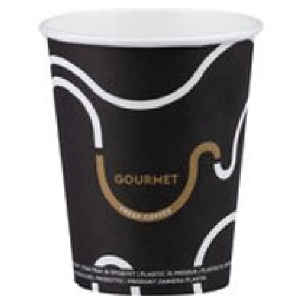 Kaffeebecher CoffeeToGo Pappbecher GOURMET BLACK Fresh Coffee 200ml, 50 Stk. – Bild 3