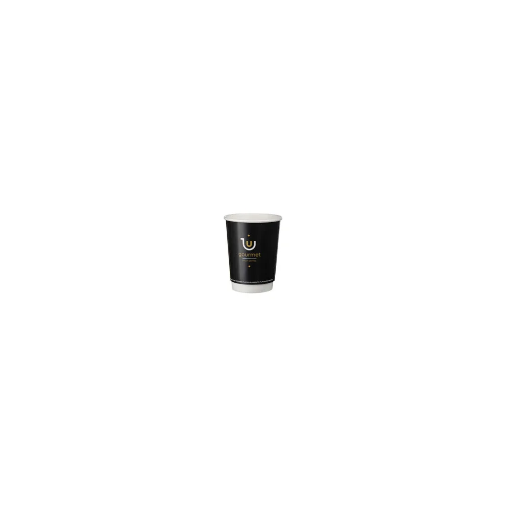 Kaffeebecher Heißgetränkebecher doppelwandig GOURMET FRESH COFFEE 300ml 330ml, 25 Stk.
