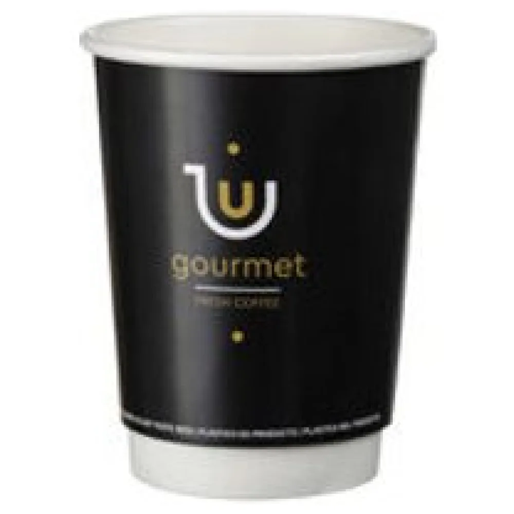 Kaffeebecher Heißgetränkebecher doppelwandig GOURMET FRESH COFFEE 300ml 330ml, 25 Stk. – Bild 3