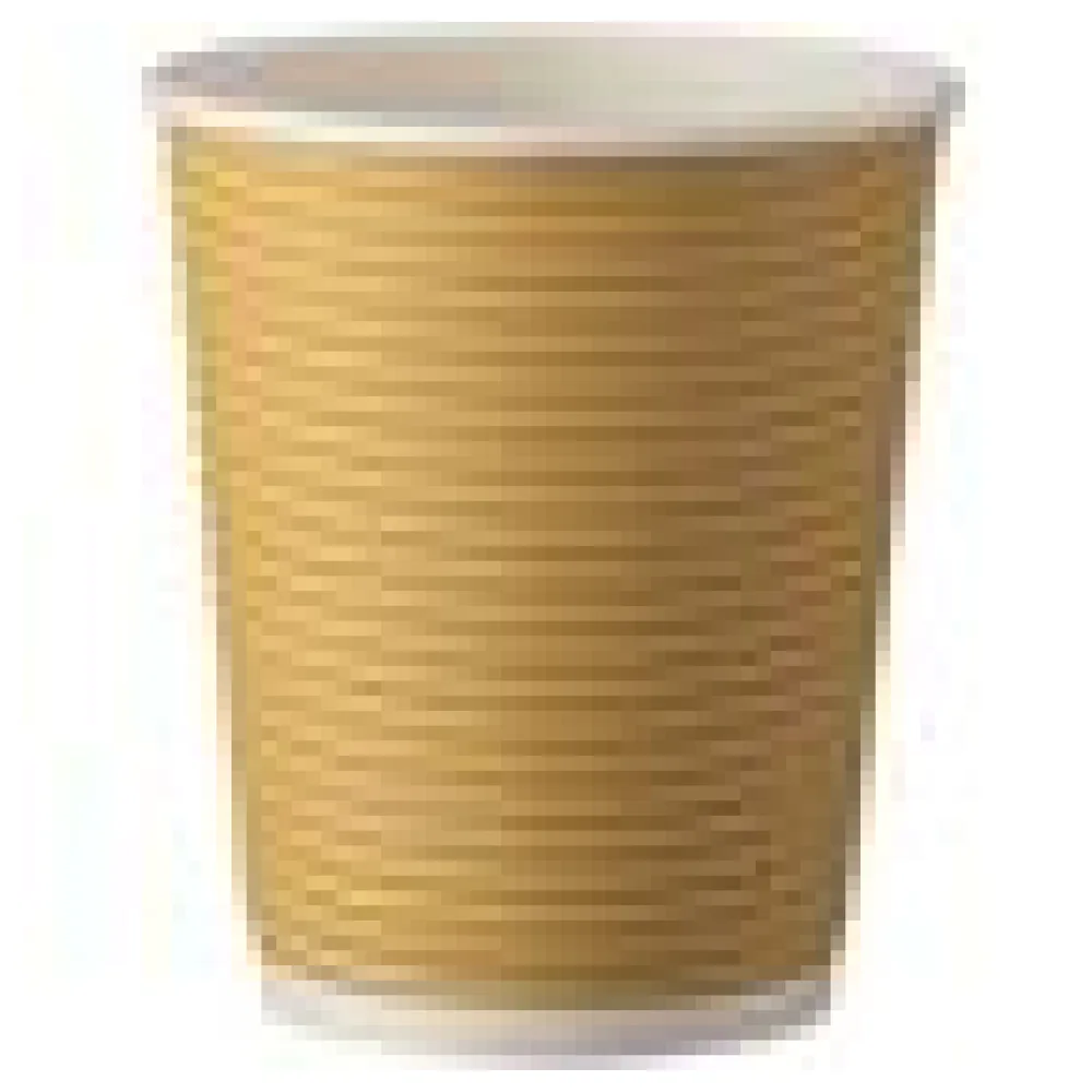 Kaffeebecher Heißgetränkebecher doppelwandig braun Kraftpapier 200 ml (max 270ml), 25 Stk. – Bild 4