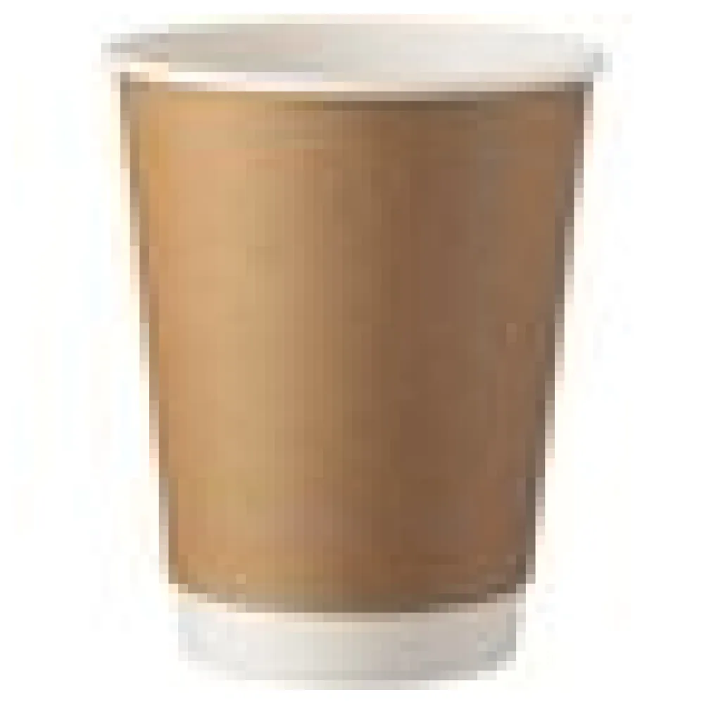 Kaffeebecher CoffeeToGo Pappbecher Kraft Doppelwand braun 300ml, 25 Stk. – Bild 4