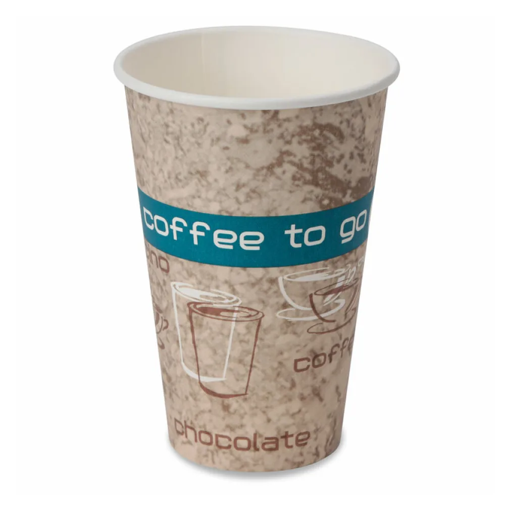 Kaffeebecher Premium, "Coffee to go", Pappe beschichtet, 16oz., 400 ml, 50 Stk. – Bild 2