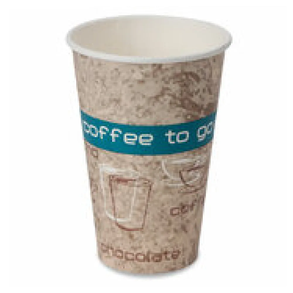 Kaffeebecher Premium, "Coffee to go", Pappe beschichtet, 16oz., 400 ml, 50 Stk.