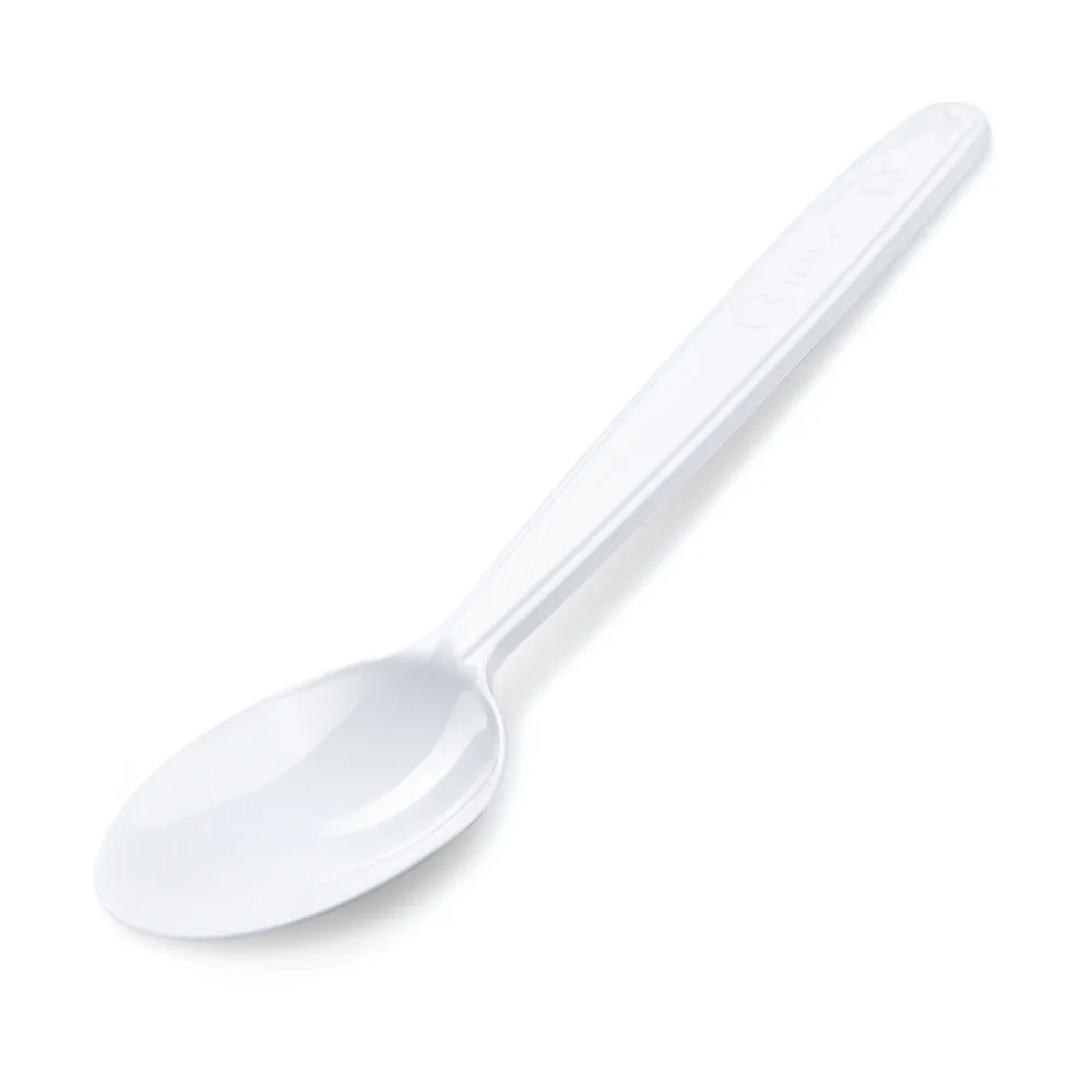 Mehrweg Löffel 18,5 cm weiß wiederverwendbar 125 Waschzyklen PP, 50 Stk. – Bild 2