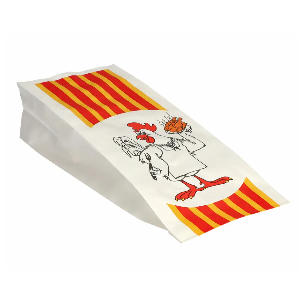 Grillhähnchen Hähnchenbeutel Papier HDPE-Einlage 24x10,5x5,5cm, 100 stk. – Bild 2