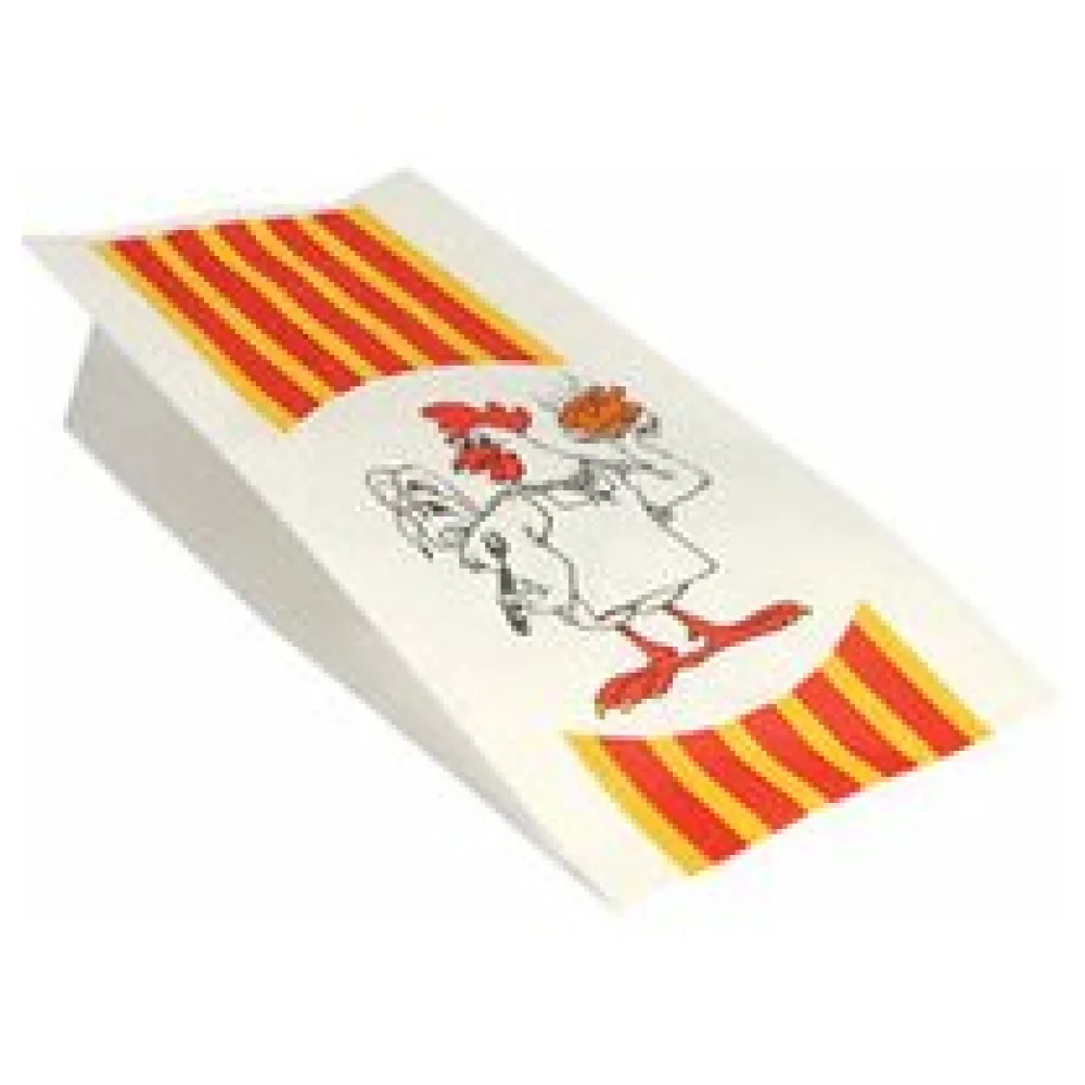 Grillhähnchen Hähnchenbeutel Papier HDPE-Einlage 28x13x8cm, 100 stk. – Bild 3