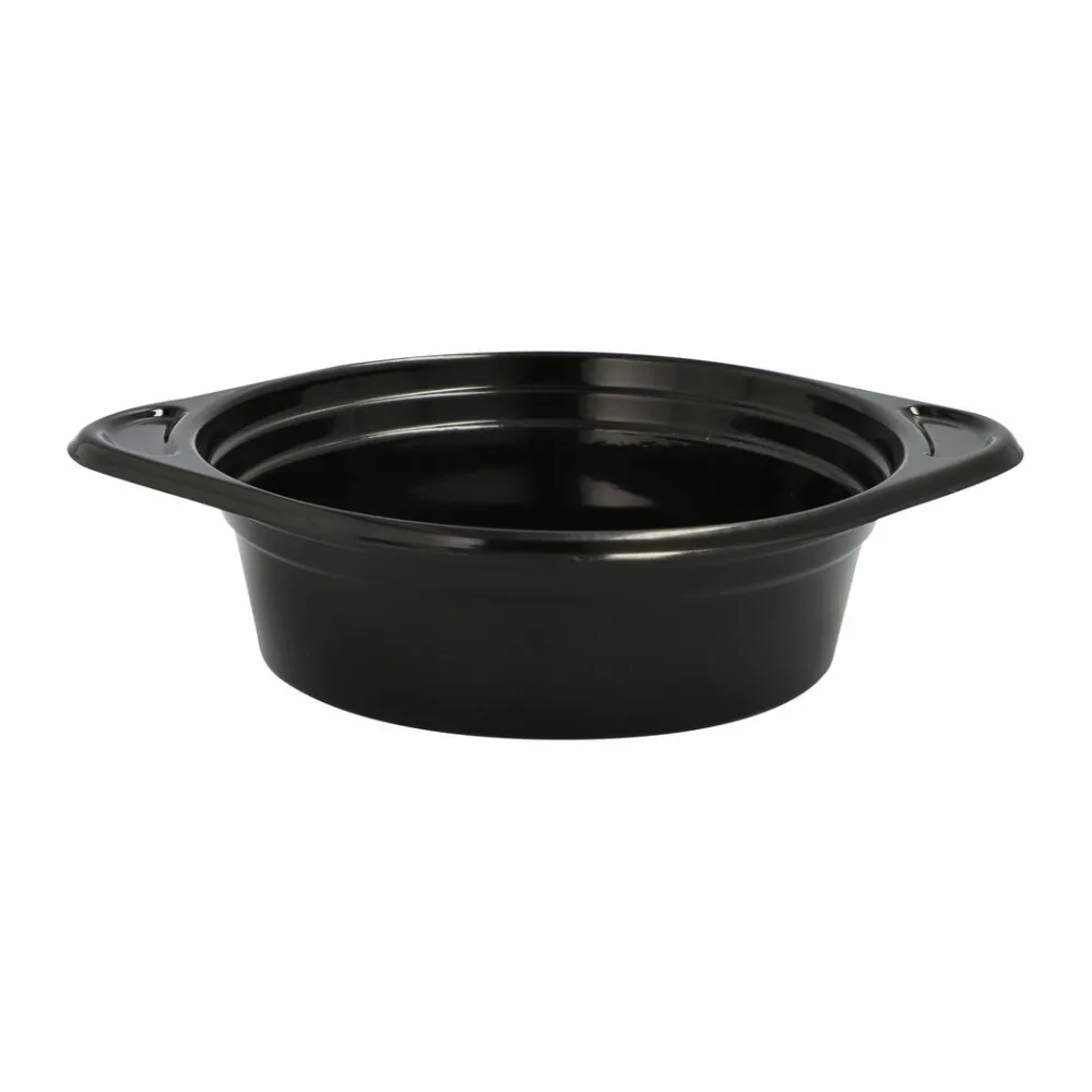 Mehrweg Suppenschalen Suppenterrinen mit Anfasser 500ml O15,6cm schwarz, 12 Stk. – Bild 2