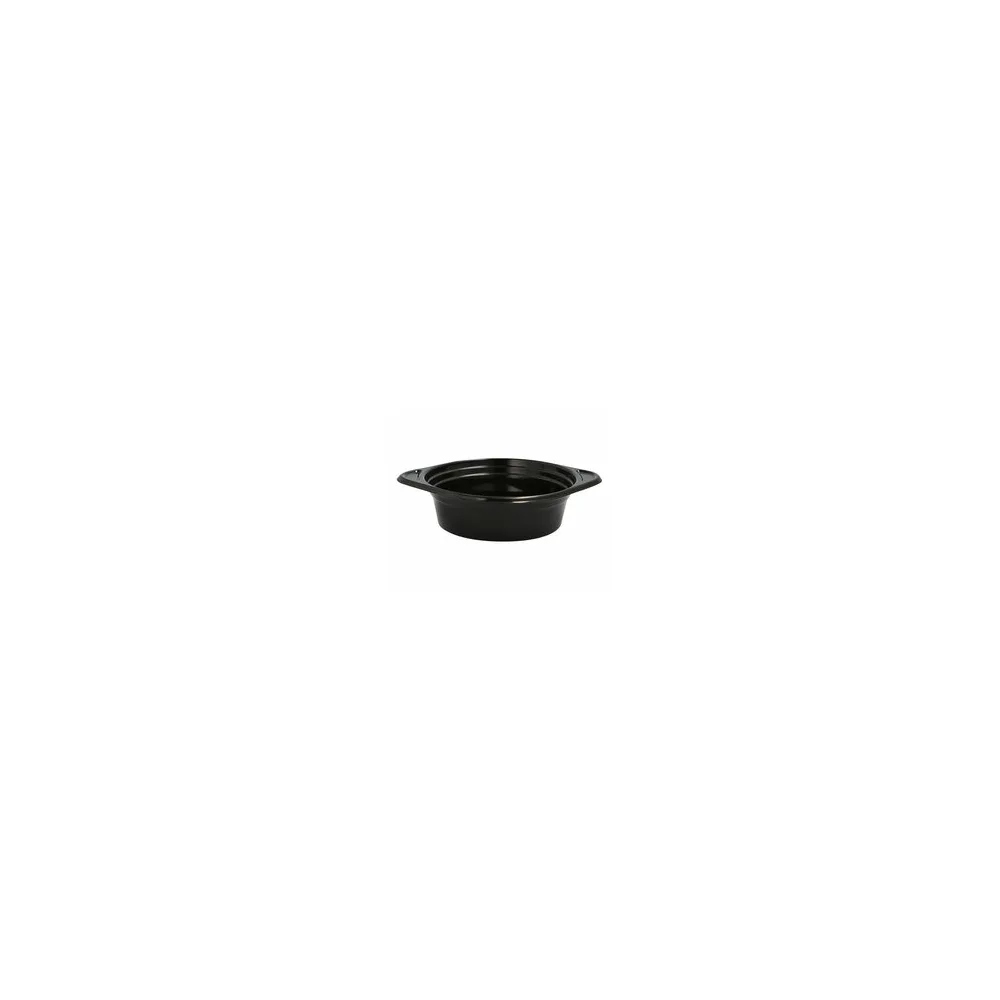 Mehrweg Suppenschalen Suppenterrinen mit Anfasser 500ml O15,6cm schwarz, 12 Stk.