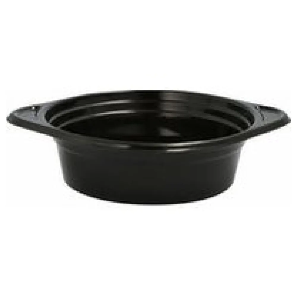 Mehrweg Suppenschalen Suppenterrinen mit Anfasser 500ml O15,6cm schwarz, 12 Stk. – Bild 3