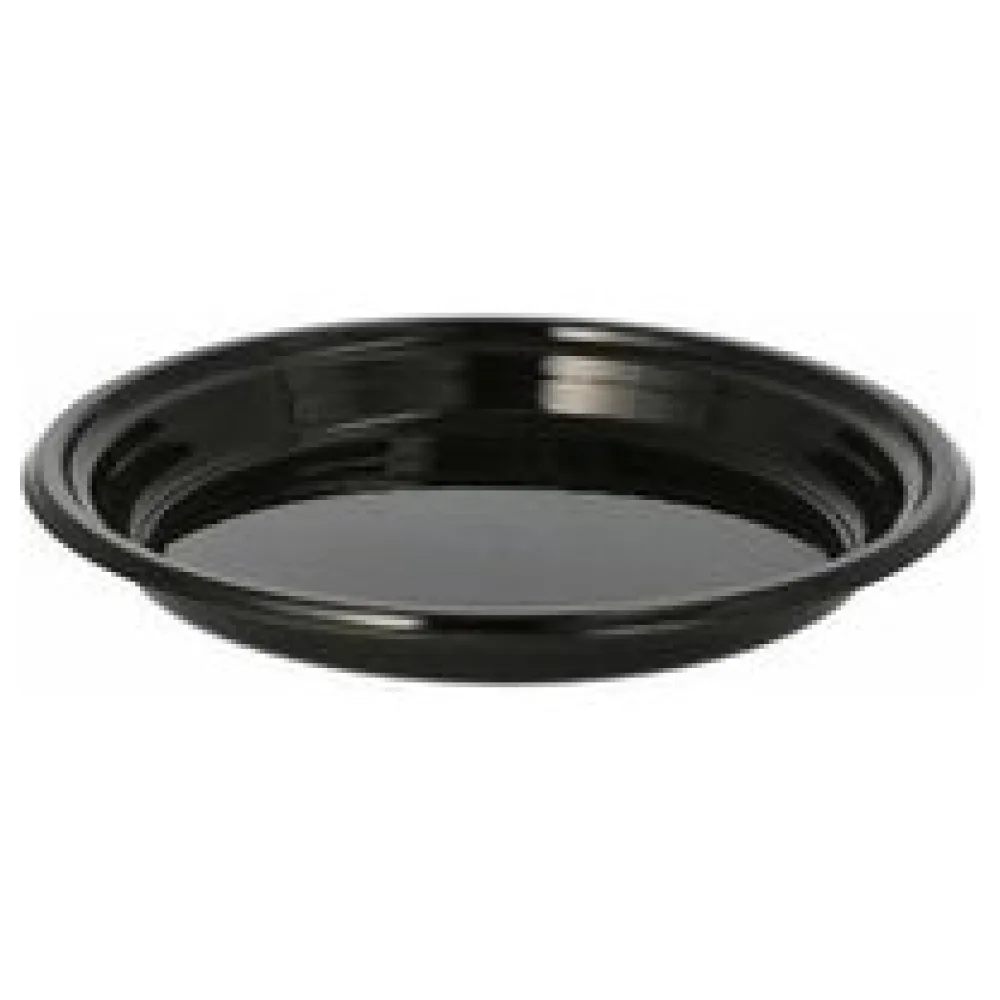 Mehrweg Menüteller rund O 22 cm H 2,6 cm Mikrowellentauglich schwarz, 12 Stk. – Bild 3