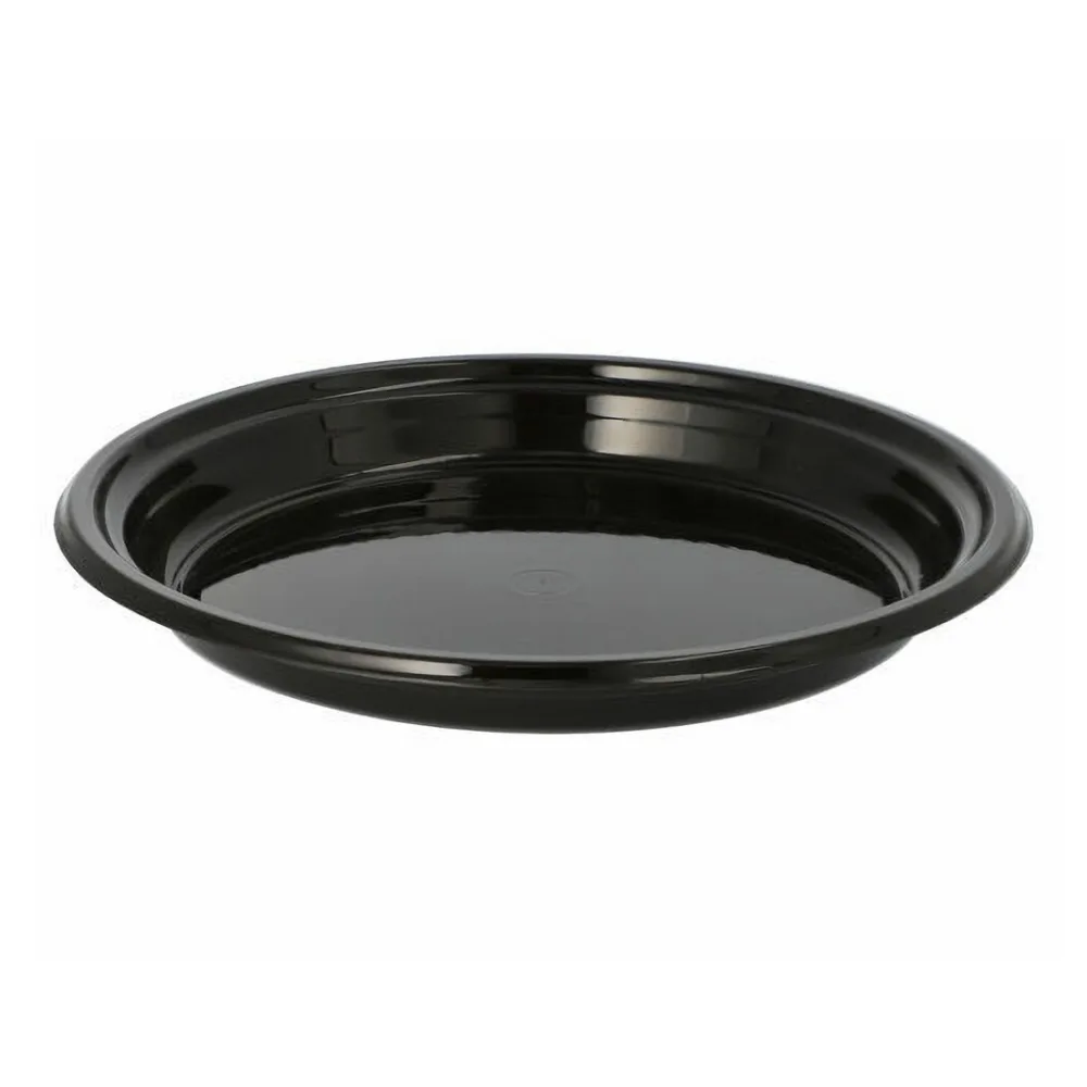 Mehrweg Menüteller rund O 22 cm H 2,6 cm Mikrowellentauglich schwarz, 12 Stk. – Bild 2