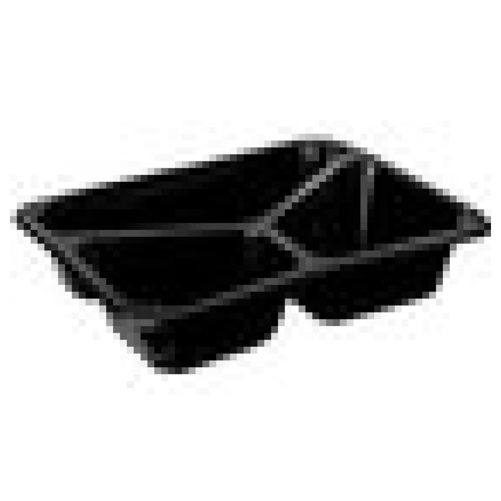 Mehrweg Menüschalen 3-geteilt 22,7 x 17,8cm Mikrowellengeeignet schwarz, 20 Stk. – Bild 4