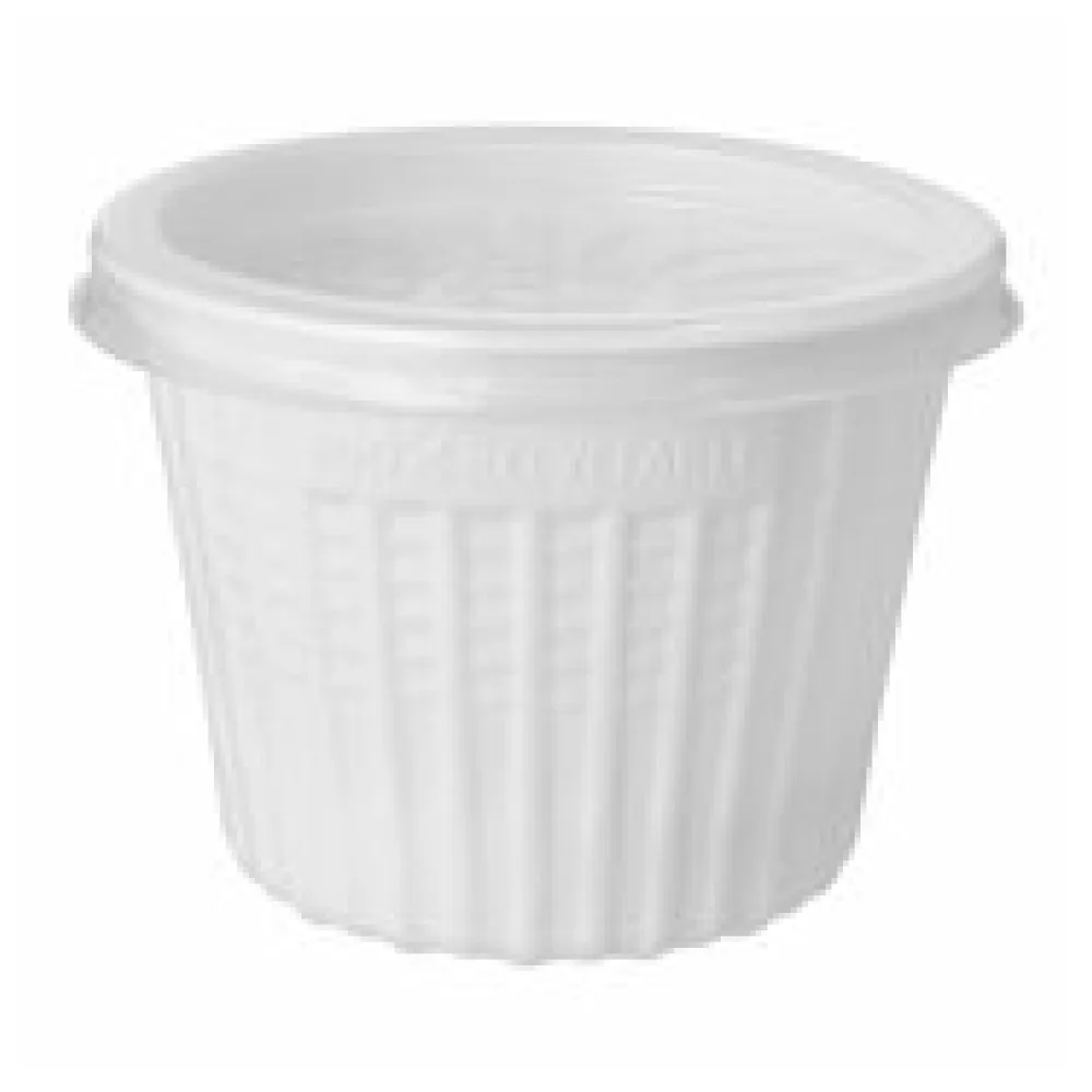 Mehrwegschalen Suppenschalen inkl. Deckel rund 500 ml O11,5 cm weiß, 25 Stk.