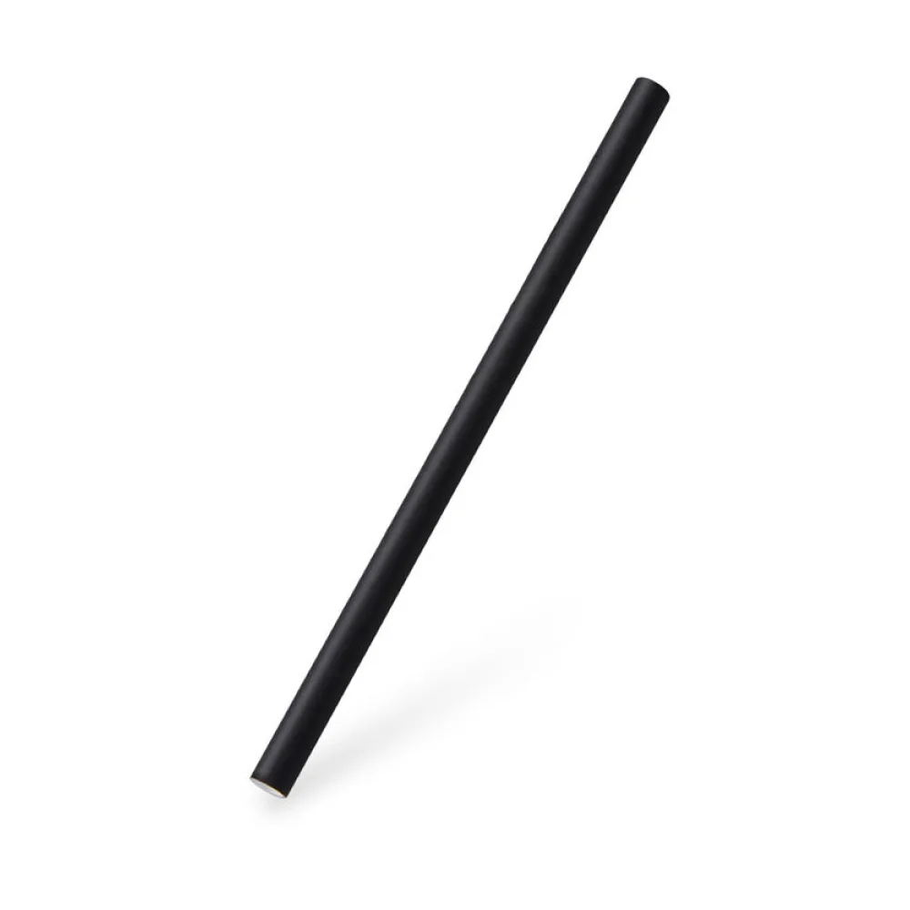 Papiertrinkhalme JUMBO schwarz 15 cm O8 mm, 100 Stk. – Bild 2