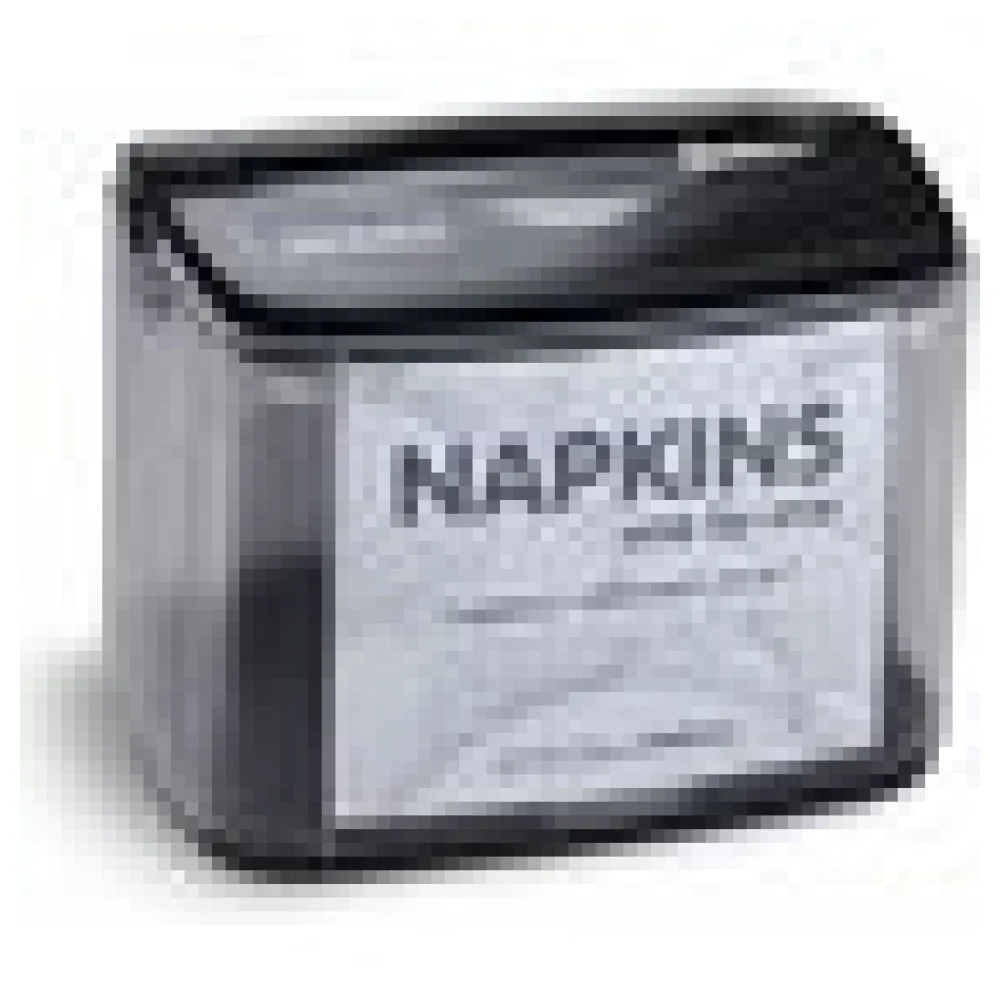 NAPKINS Tischspender für Spenderservietten modernes Design schwarz ABS Metall – Bild 4