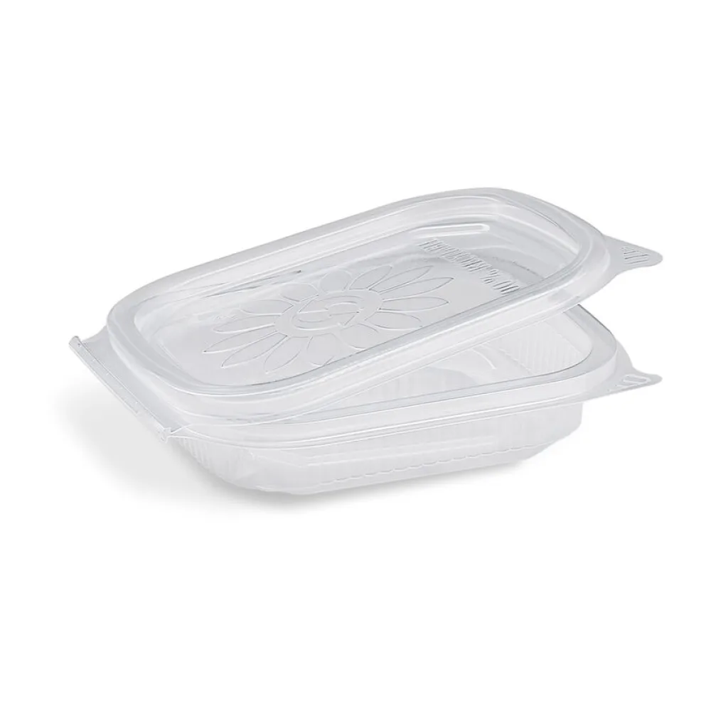 Feinkostbecher mit fixem Deckel Ripboxx Tiny klar PP 127x108x27mm 125ml, 50 Stk. – Bild 2