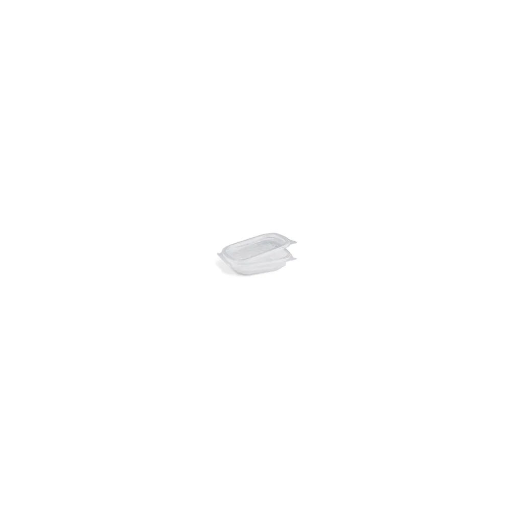 Feinkostbecher mit fixem Deckel Ripboxx Tiny klar PP 127x108x27mm 125ml, 50 Stk.