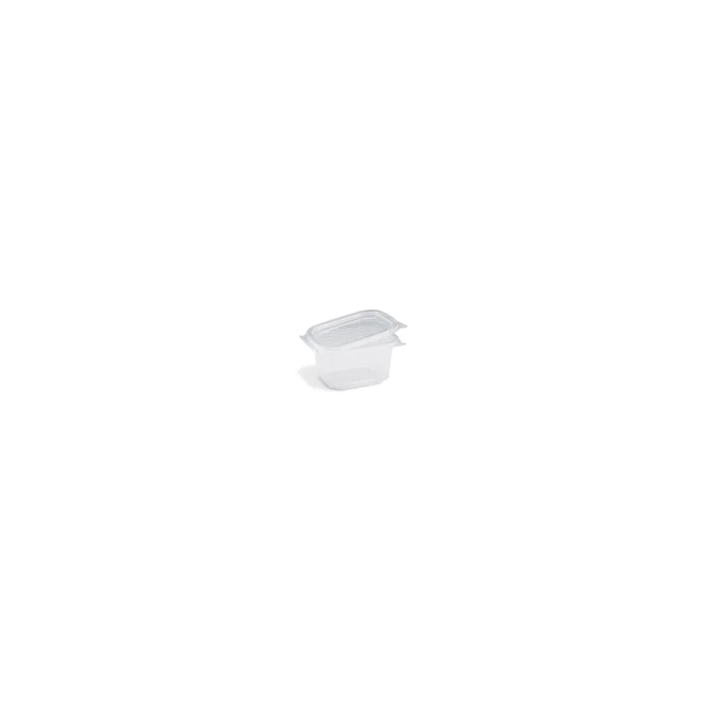 Feinkostbecher mit fixem Deckel Ripboxx Tiny klar PP 127x108x63mm 375ml, 50 Stk.
