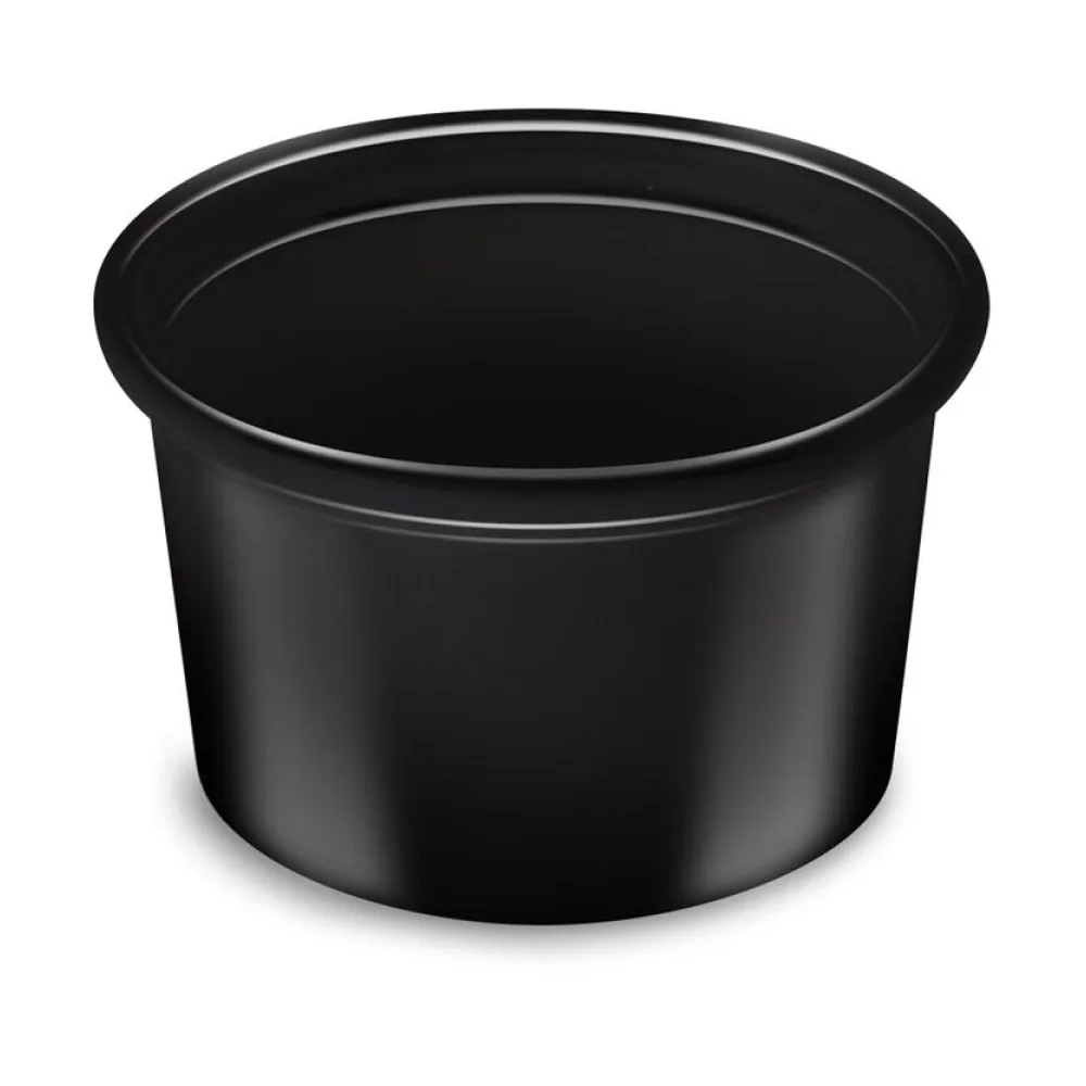 Dressingbecher Feinkostbecher schwarz PP 30 ml O 46 mm, 50 Stk. – Bild 2