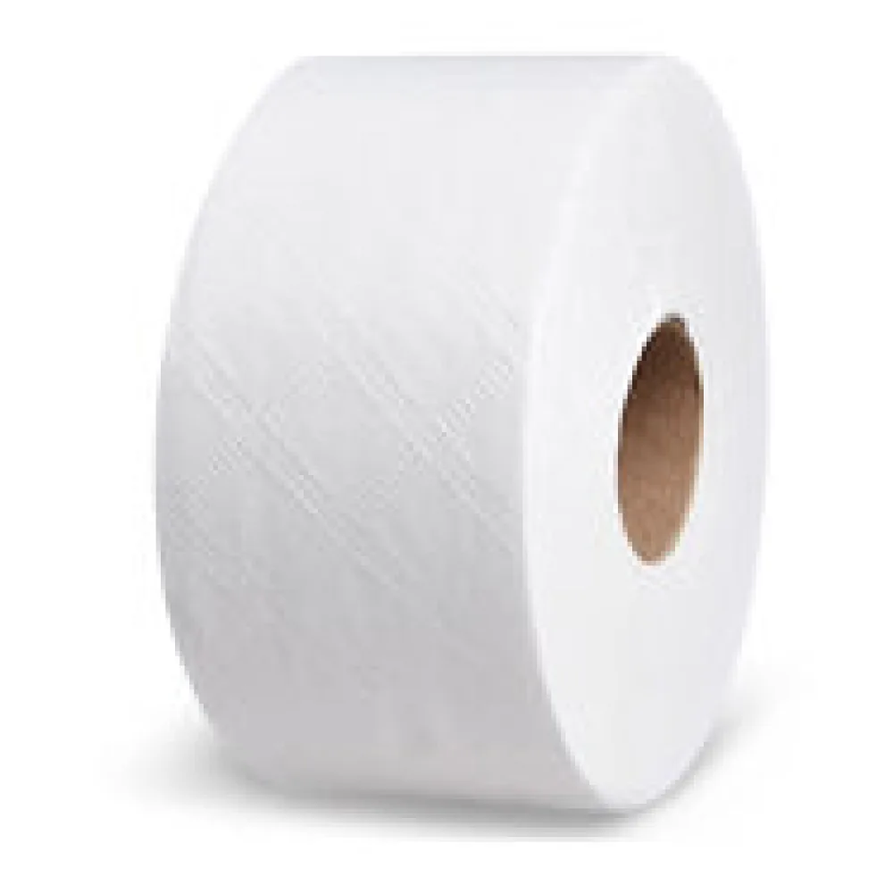 Toilettenpapier mit Perforation Tissue 2-lagig O18cm 100m Klopapier weiß 12 Stk.