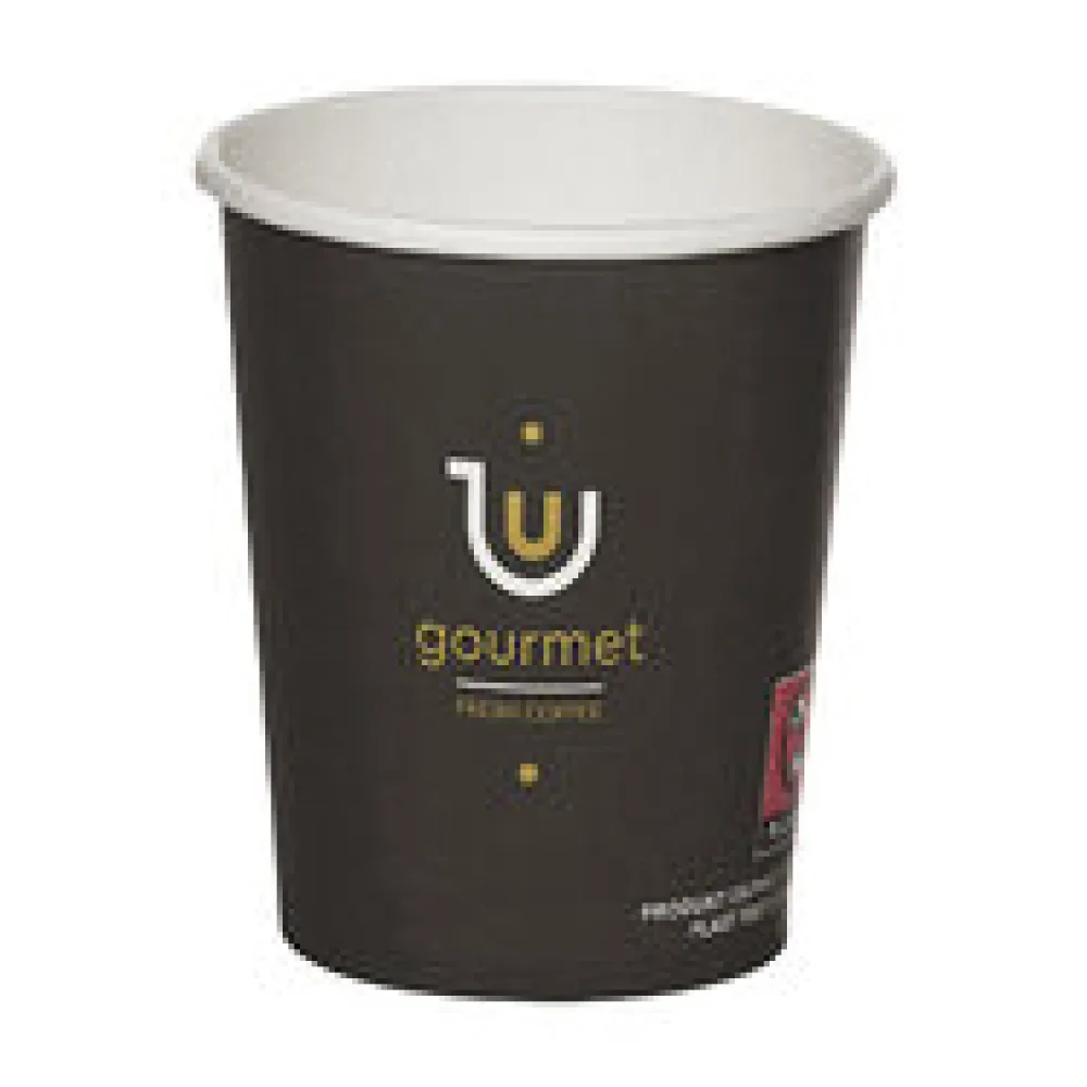 Kaffeebecher CoffeeToGo Pappbecher GOURMET BLACK Fresh Coffee 100ml, 50 Stk.