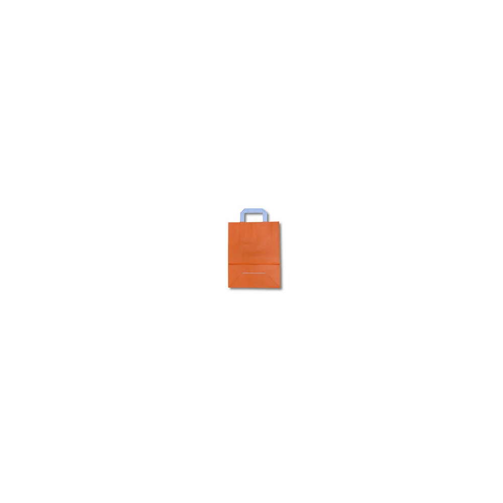 Papiertragetaschen aus Kraftpapier 320+120x400mm orange, 250 Stk.
